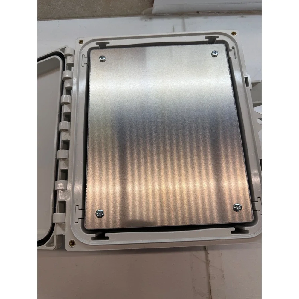 Polystar Industrial Electrical Enclosure Box Weatherproof Hinged Gray 11x8x5 - Picture 2 of 7